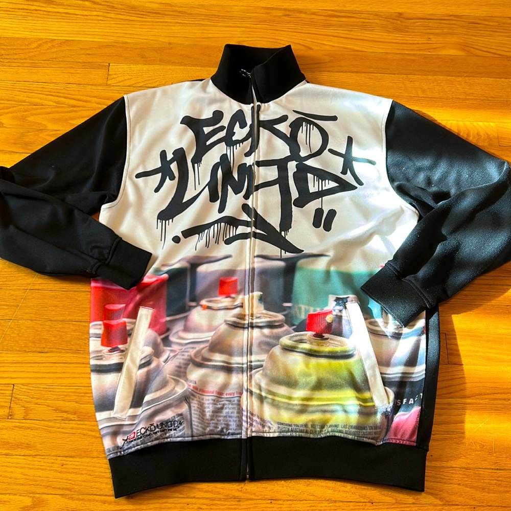 Men’s XL Ecko Graffiti Zip Up Sweater